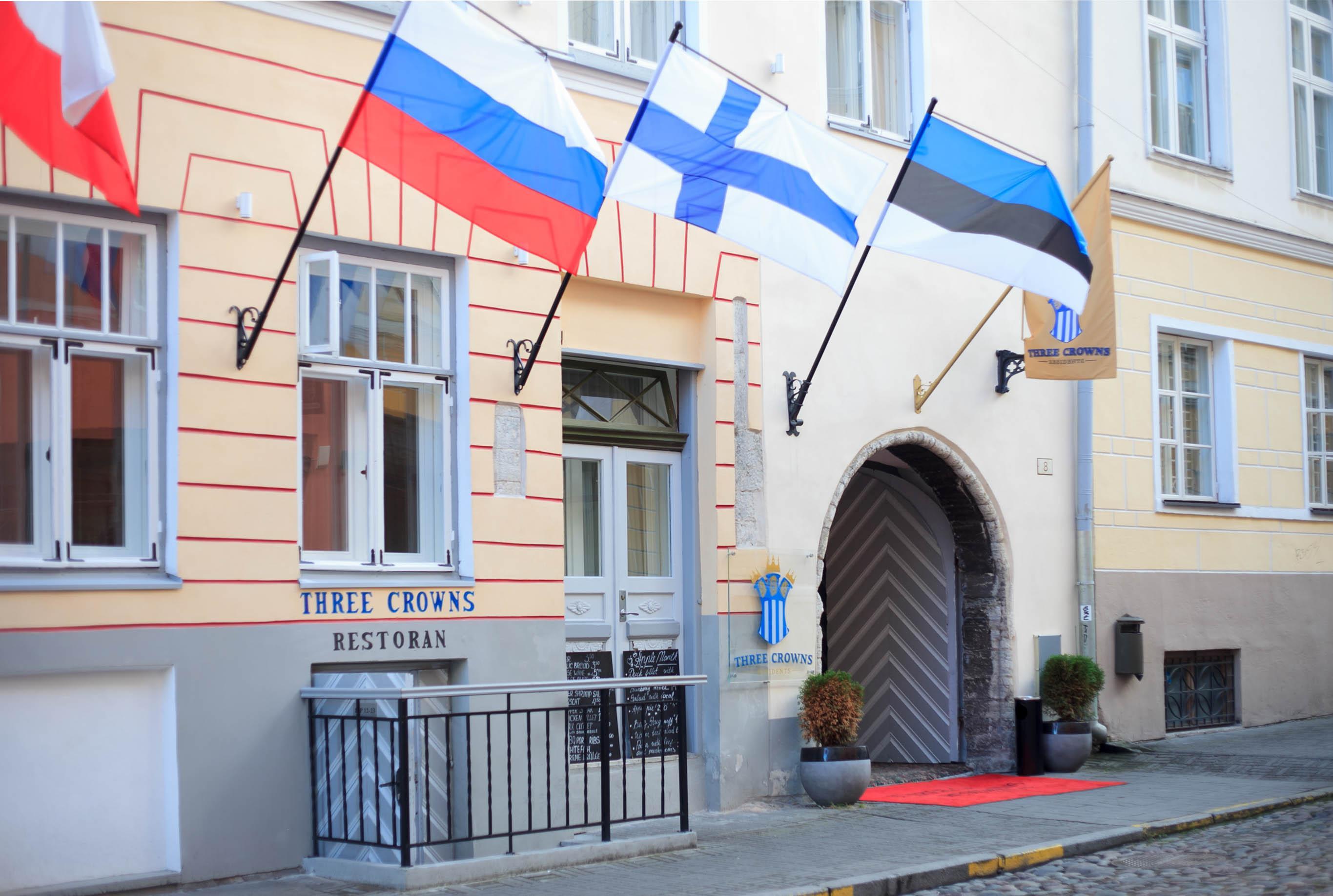 Hotel Three Crowns Residents Tallin Exterior foto